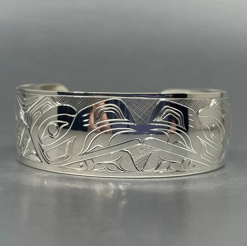 Tammy 3/4” Silver Bracelet