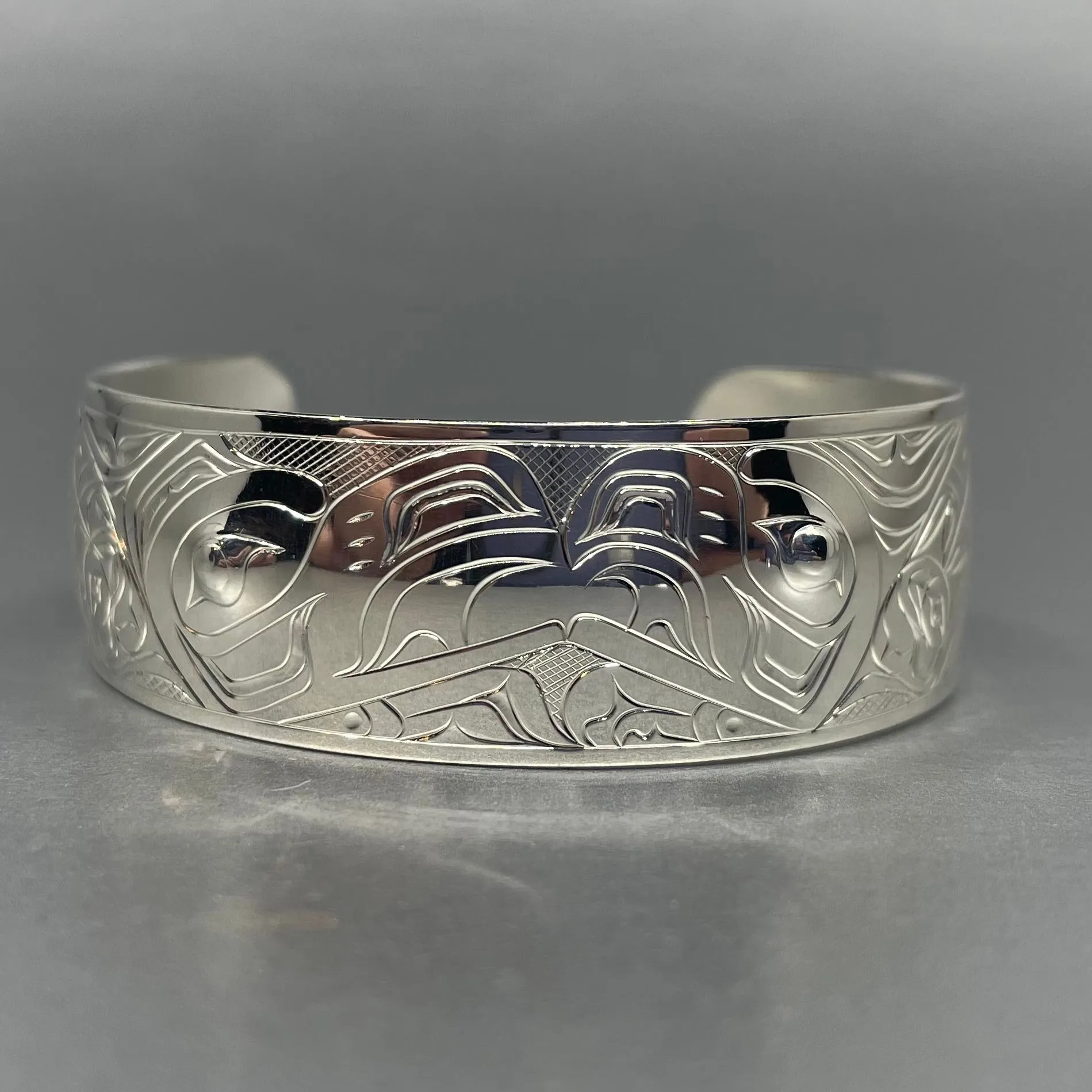 Tammy 3/4” Silver Bracelet