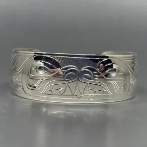 Tammy 3/4” Silver Bracelet