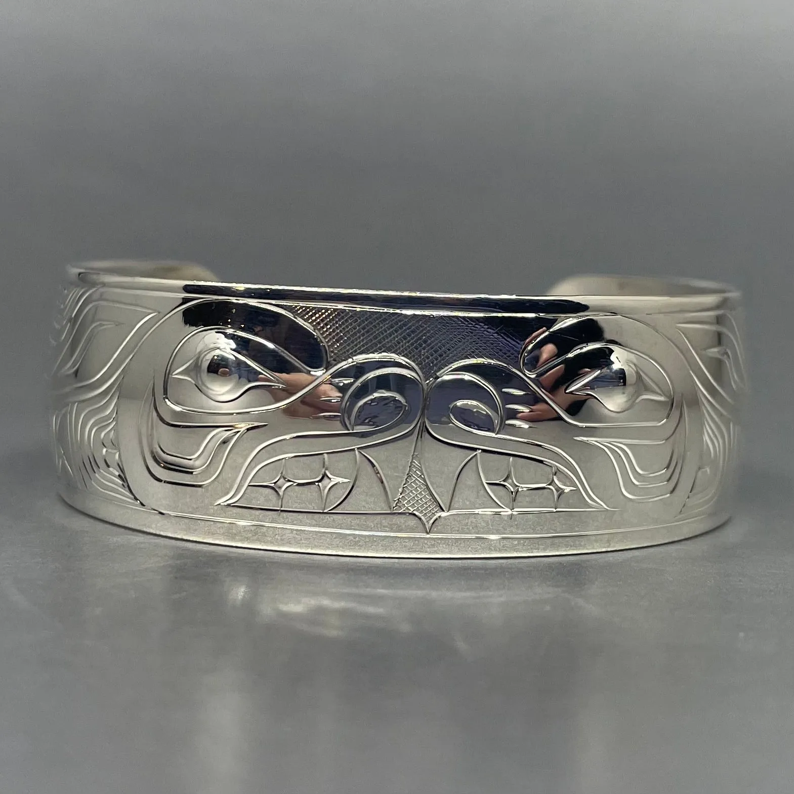 Tammy 3/4” Silver Bracelet