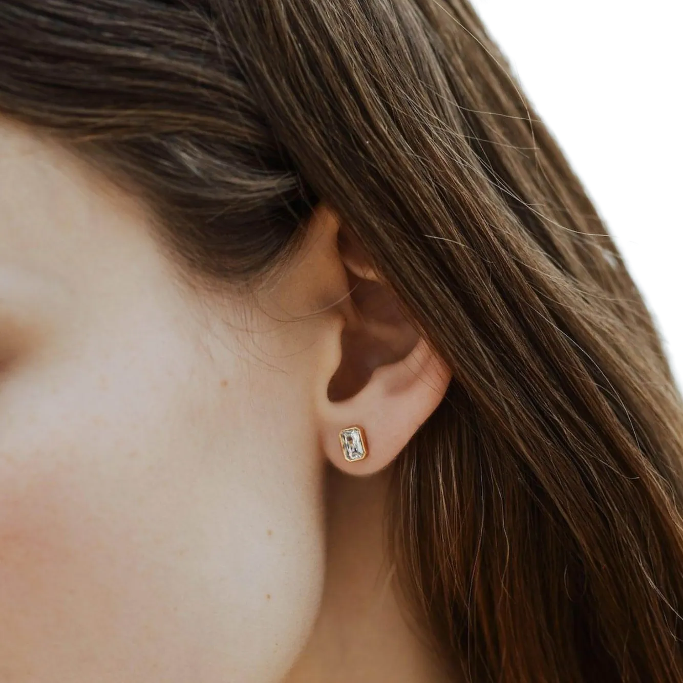 Thea solitaire earrings
