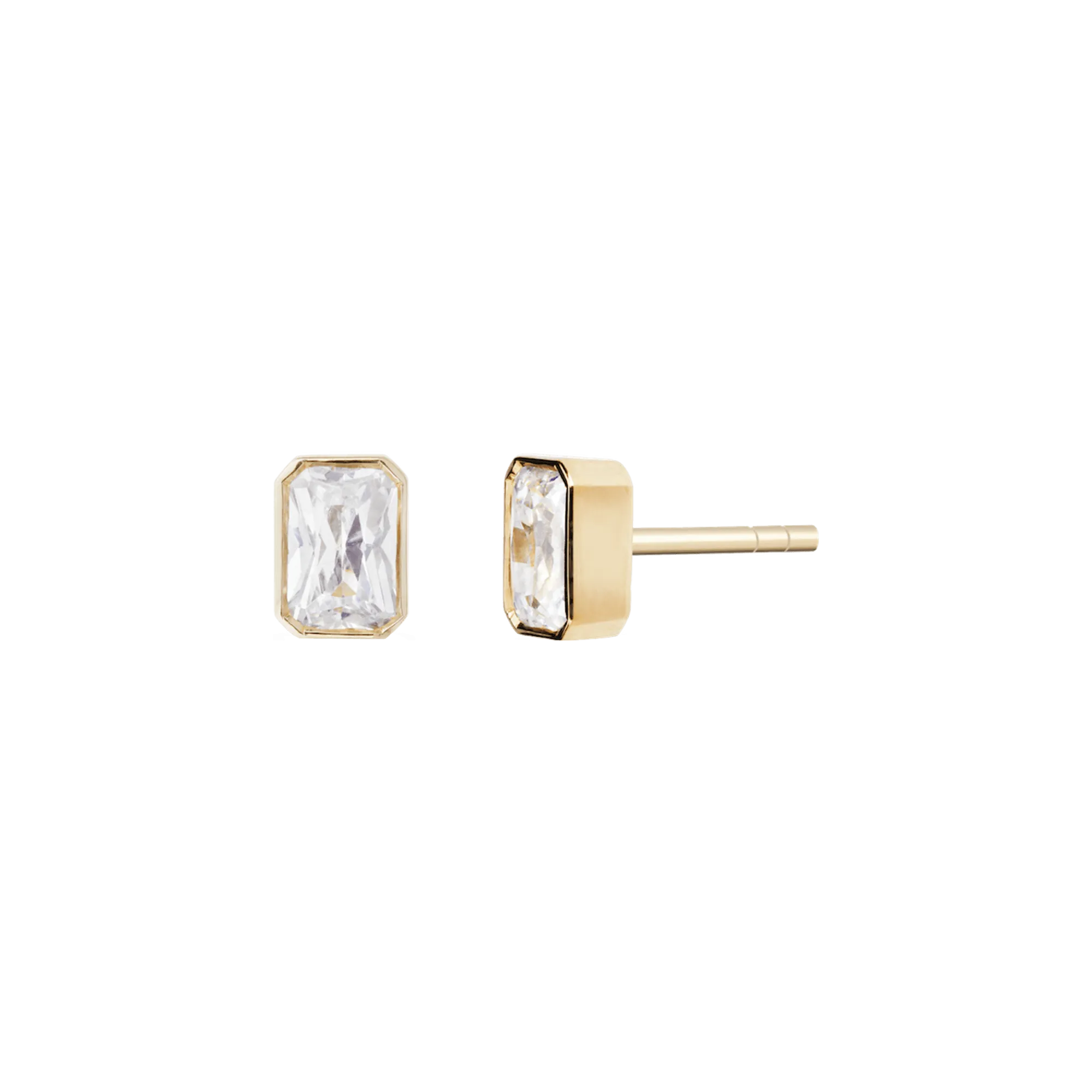Thea solitaire earrings