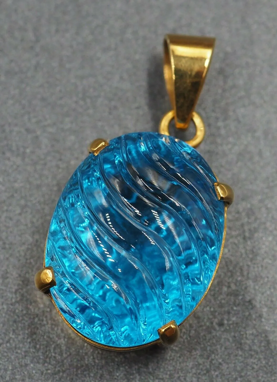 Topaz 14ct Yellow Gold Pendant