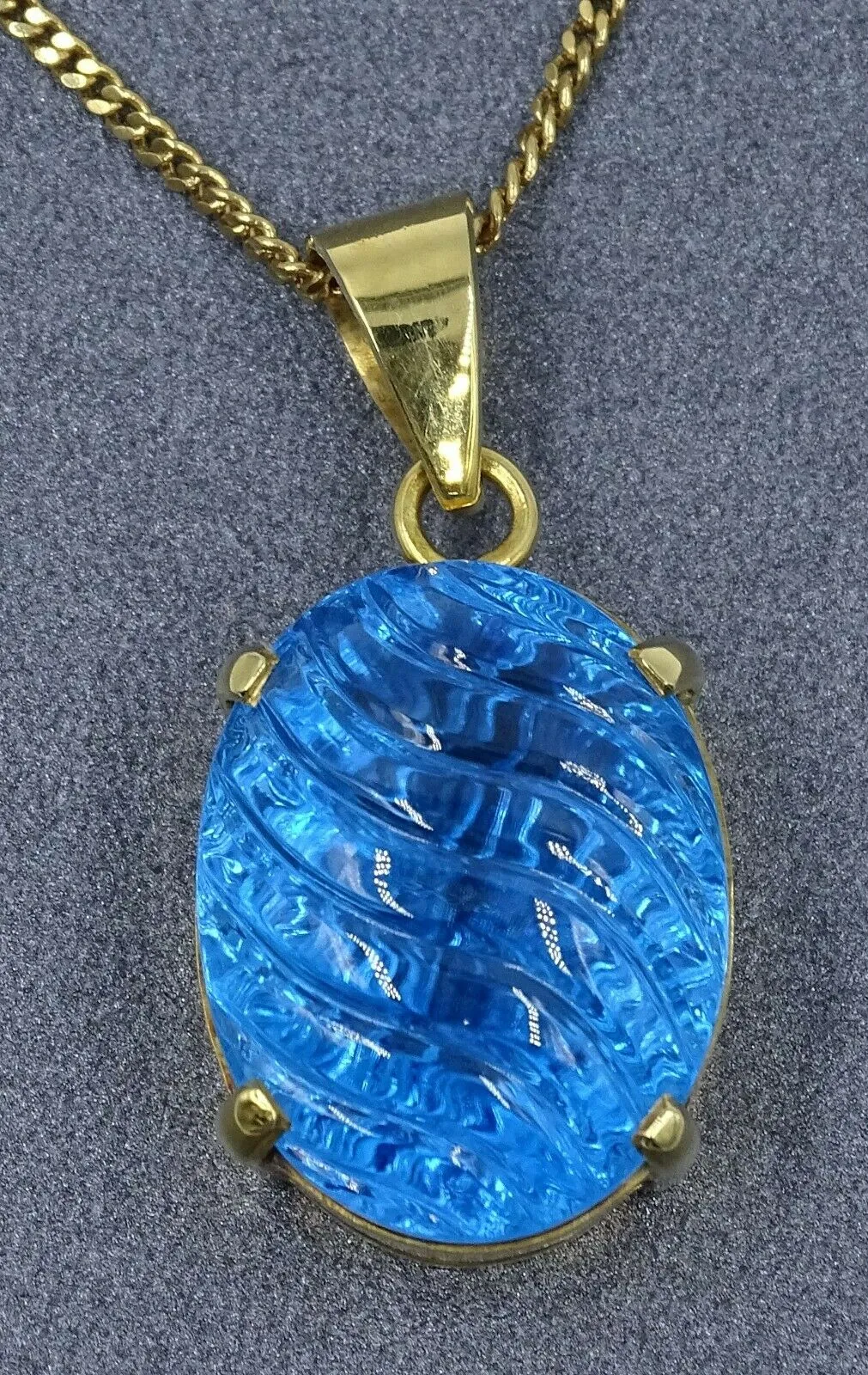 Topaz 14ct Yellow Gold Pendant
