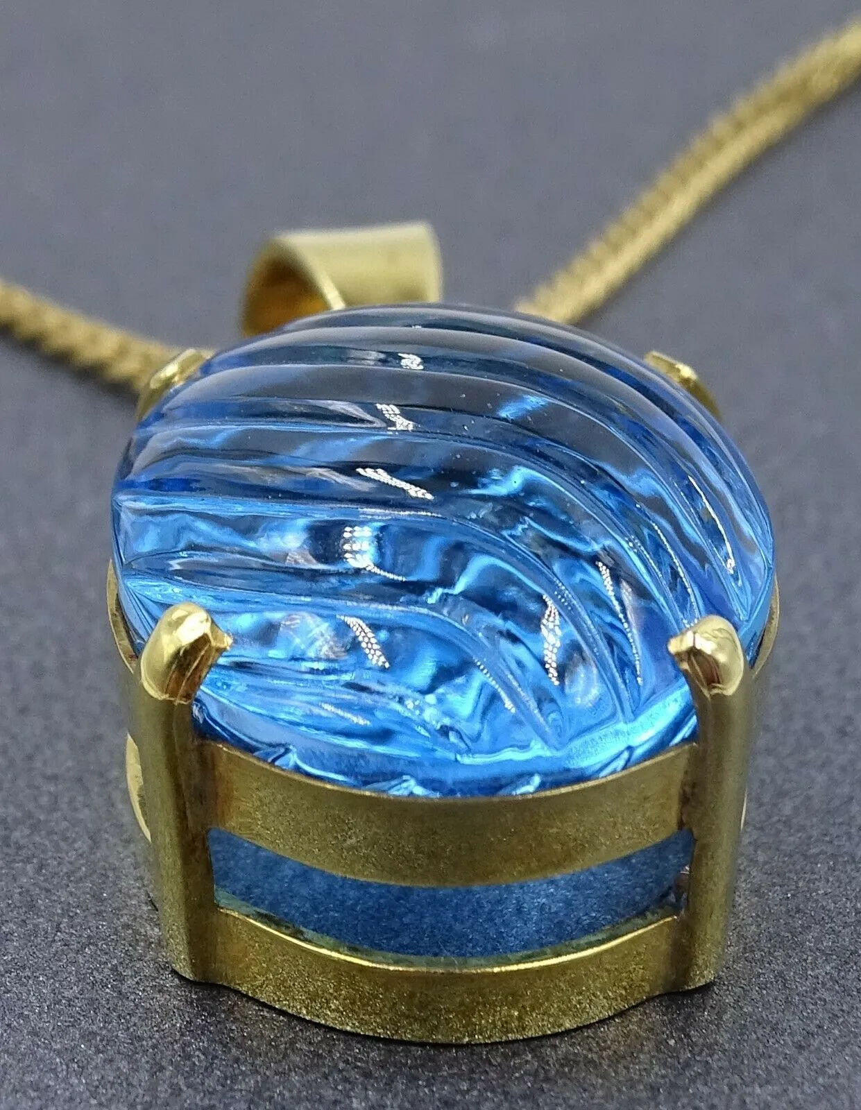 Topaz 14ct Yellow Gold Pendant